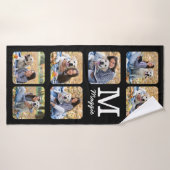 写真パーソナライズされたコラージュ愛犬 バスタオル (バスタオル)