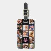 写真パーソナライズされたコラージュ旅行 ラゲッジタグ (正面縦)