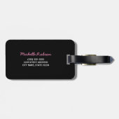 写真パーソナライズされたコラージュ旅行 ラゲッジタグ (裏面横)