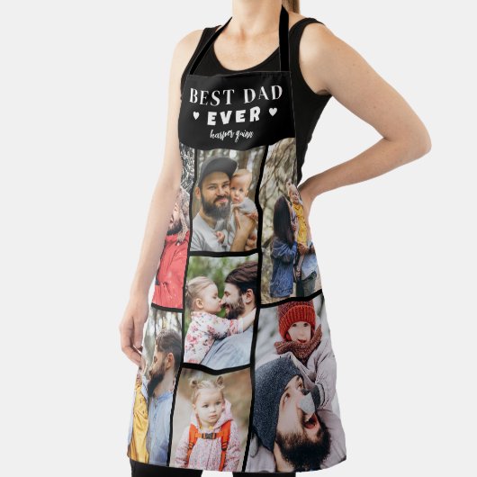 写真パーソナライズされたコラージュ最高のパパ エプロン (インサイチュ)