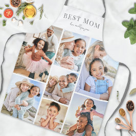 写真パーソナライズされたコラージュ母エプロン エプロン