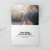 写真パーソナライズされたコラージュ父の日の愛 カード (内部)