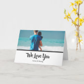 写真パーソナライズされたコラージュ父の日の愛 カード (黄色い花)