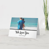 写真パーソナライズされたコラージュ父の日の愛 カード (正面)