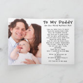写真パーソナライズされたコラージュ父の日カード カード (内部)