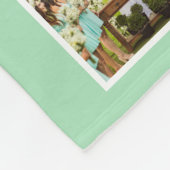 写真パーソナライズされたコラージュ記念シーガラス フリースブランケット (角)