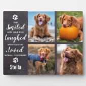 写真パーソナライズされたコラージュ記念ペット フォトプラーク (正面)