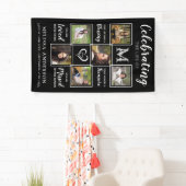 写真パーソナライズされたコラージュ記念葬儀場 横断幕 (インサイチュ)