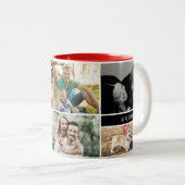 写真パーソナライズされたコラージュ2トーン ツートーンマグカップ (正面右)
