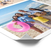 写真パーソナライズされたコラージュ9枚 ポスター (角)