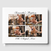 写真パーソナライズされたコラージュ《キリスト教》洗礼式や命名式バプテスマ ゲストブック (正面)