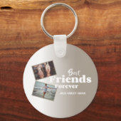 写真パーソナライズされたコラージュ キーホルダー (正面)