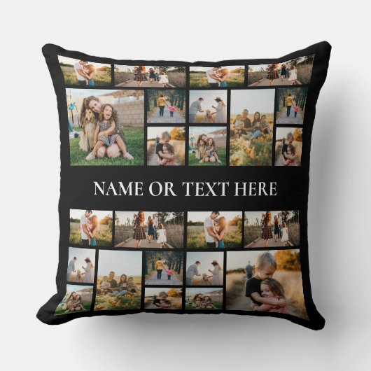 写真パーソナライズされたコラージュ クッション (正面)