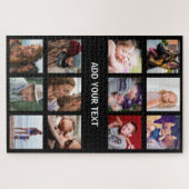 写真パーソナライズされたコラージュ ジグソーパズル (横)