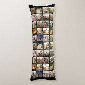 写真パーソナライズされたコラージュ ボディピロー (裏面 (縦))