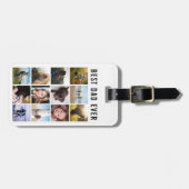 写真パーソナライズされたコラージュ ラゲッジタグ (正面横)