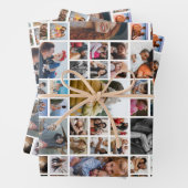 写真パーソナライズされたコラージュ ラッピングペーパーシート (インサイチュ)