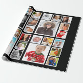 写真パーソナライズされたコラージュ ラッピングペーパー (アンロールド)