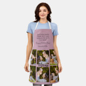 写真パーソナライズされたコラージュ | 文字 – キッチンエプロン エプロン (着用した状態)