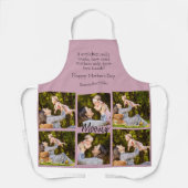 写真パーソナライズされたコラージュ | 文字 – キッチンエプロン エプロン (正面)