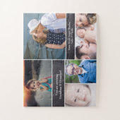 写真パーソナライズされたコラージュ、祖父母 ジグソーパズル (縦)