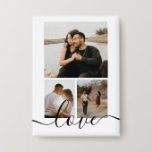 写真パーソナライズされたコラージュ 缶バッジ (正面)