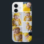 写真パーソナライズされたコラージュ iPhone 16ケース<br><div class="desc">Ricasoから写真パーソナライズされたキープサケを作る – 自分の写真と文字を追加 – 多くのスタイルで利用可能な写真コラージュのキープサケのギフト – ドロップダウンメニューでオプションを選択</div>