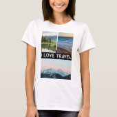 写真パーソナライズされたコラージュTシャツの一種 Tシャツ (正面)