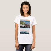 写真パーソナライズされたコラージュTシャツの一種 Tシャツ (正面フル)