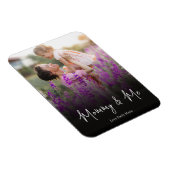 写真パーソナライズされたシンプルのママと私のカスタム マグネット (右側)