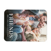 写真パーソナライズされたシンプルモダン友カスタム達 マグネット (横)