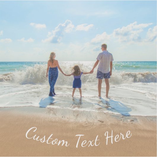 写真パーソナライズされたシールと文字カスタム付き シール (正面)