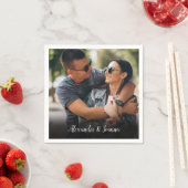 写真パーソナライズされたスお気に入りのクリプト名 スタンダードカクテルナプキン (インサイチュ)