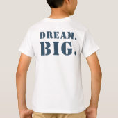 写真パーソナライズされたスクリプト大学院Tシャツ Tシャツ (裏面)