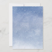 写真パーソナライズされたスノーグローブメリークリスマスカード 案内状 (裏面)