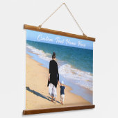 写真パーソナライズされたタペストリーとカスタム文字 吊り下げ型タペストリー (傾斜あり)