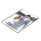 写真パーソナライズされたテキストの追加 ノートブック (左側)