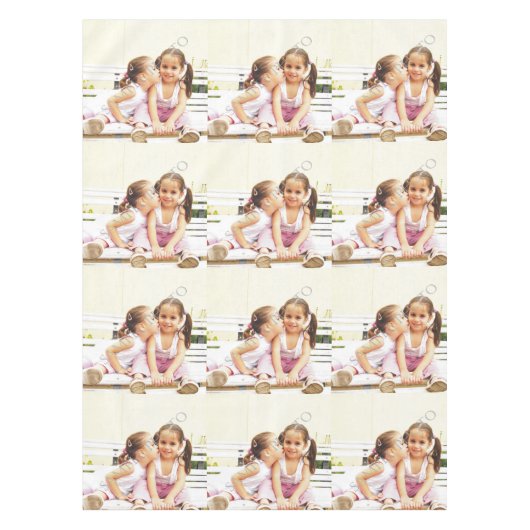 写真パーソナライズされたテーブルクロス自分で作る テーブルクロス (正面)