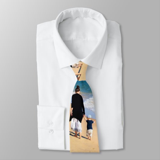 写真パーソナライズされたネックタイとカスタム文字 ネクタイ (タイ)