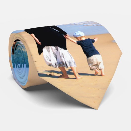 写真パーソナライズされたネックタイとカスタム文字 ネクタイ (ロール)