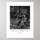 写真パーソナライズされたノート付き母のための写真ギフト ポスター (正面)