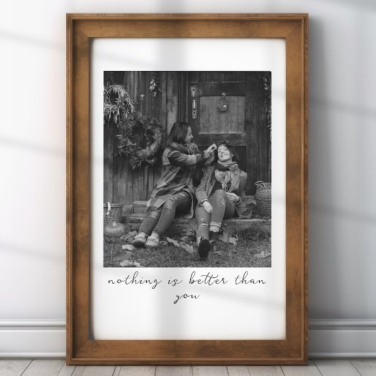 写真パーソナライズされたノート付き母のための写真ギフト ポスター