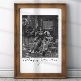 写真パーソナライズされたノート付き母のための写真ギフト ポスター