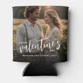 写真パーソナライズされたハッピーバレンタインデーエレガント 缶クーラー (正面)