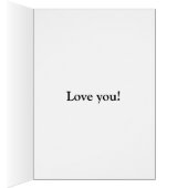 写真パーソナライズされたハッピーバースデー任意の年齢カード (内側 (右))