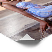 写真パーソナライズされたハッピーバースデー写真ポスター フォトプリント            (角)