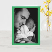 写真パーソナライズされたハッピーバースデー カード (黄色い花)