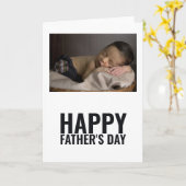 写真パーソナライズされたハッピー・ファーザーズ・デイ カード (黄色い花)