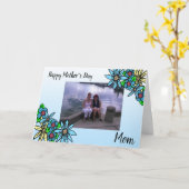 写真パーソナライズされたハッピー・マザーズ・デイ カード (黄色い花)