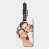 写真パーソナライズされたハネムーンラゲージタグ ラゲッジタグ (正面縦)